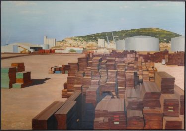 Copaïba et Sète (1993) - Philippe PRADALIE Huile sur toile 190 x 300 cm