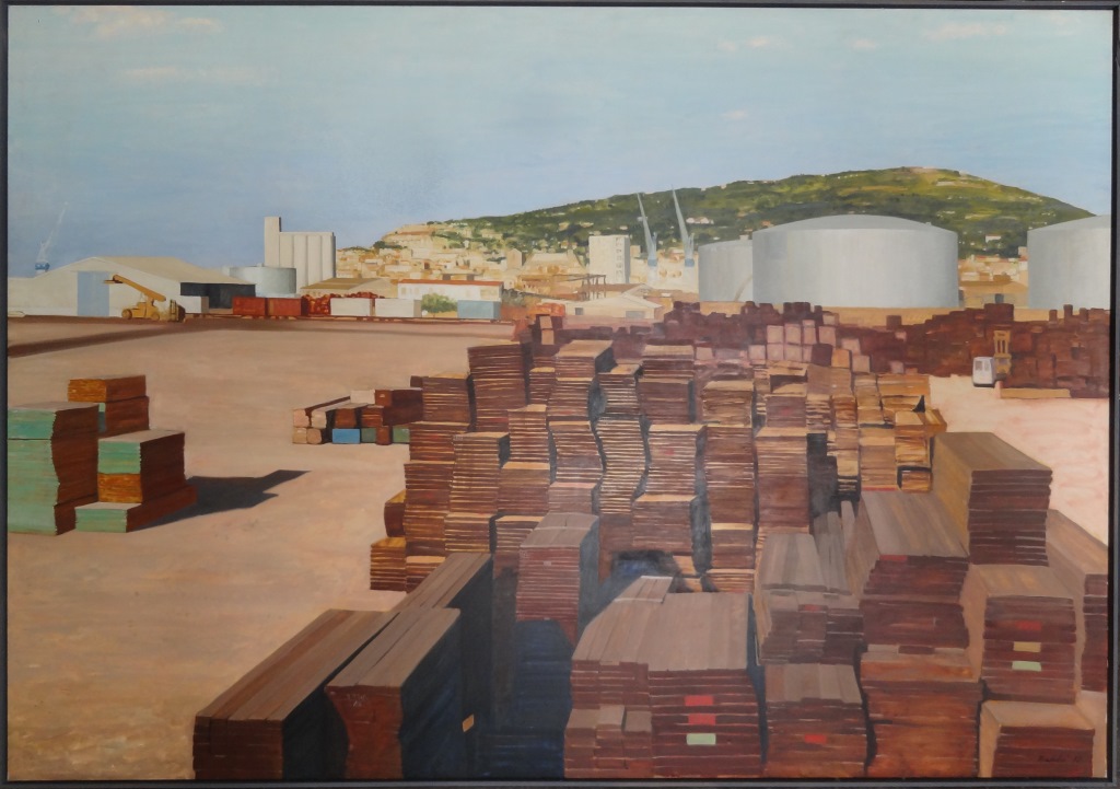 Copaïba et Sète (1993) - Philippe PRADALIE Huile sur toile 190 x 300 cm