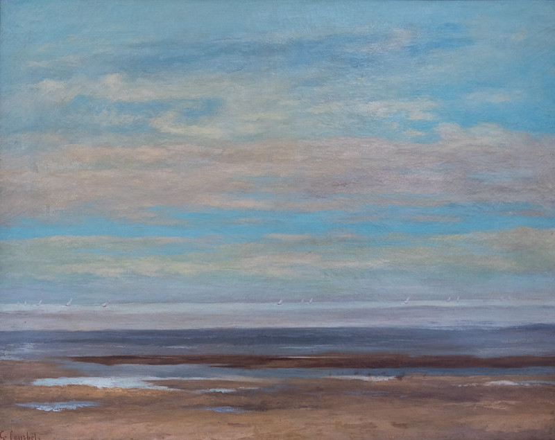Mer calme à Palavas (1857) - Gustave COURBET Huile sur toile 74 x 93 cm