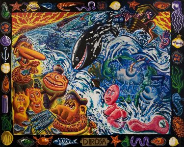 Concentré Sétois (1987) - Hervé DI ROSA Huile sur toile 200 x 250 cm