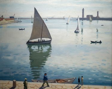 Voiliers à Sète (1924) - Albert MARQUET Huile sur toile 65.5 x 81 cm