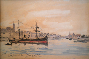 Johann-Barthold Jongking

Le Port de Sète, 1880

Aquarelle, crayon noir et gouache sur papier